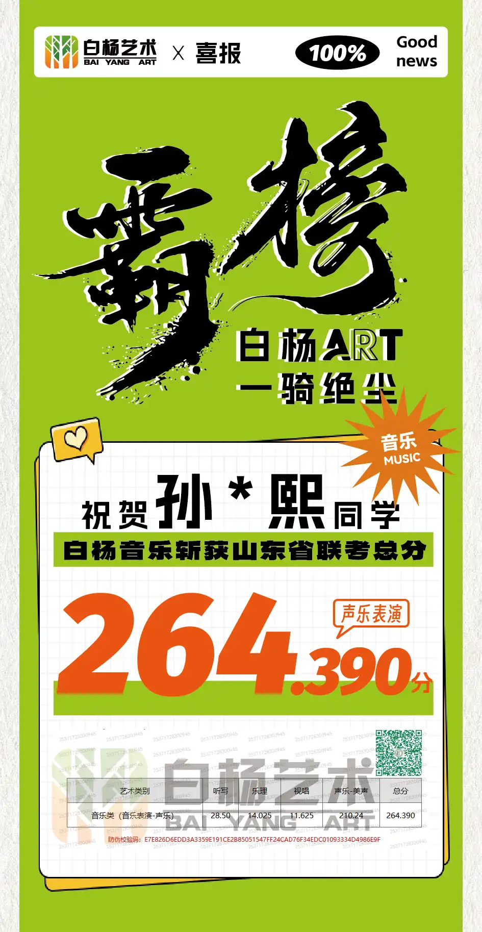 25级 - 声乐表演 264.390